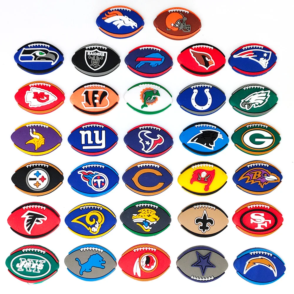 Trendy Sports Clog Charms Nfl Football Clog Charms Boys Rugby Team Shoe ...