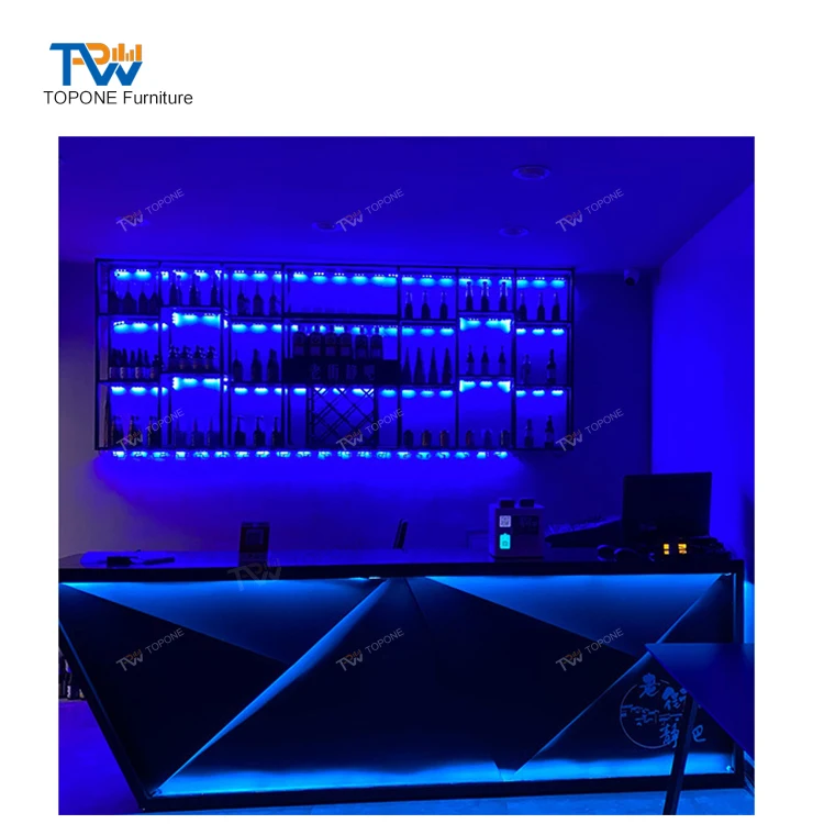 Customized Commercial Led bar Counter Manufacture Wine bar Counter ...