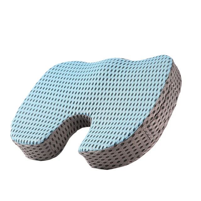 New Design Good Breathabilities Bus Driver Wedge Seat Cushion Dacron Coccyx Cushion With Mesh For Car Office