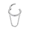 Tassel single chain-steel color