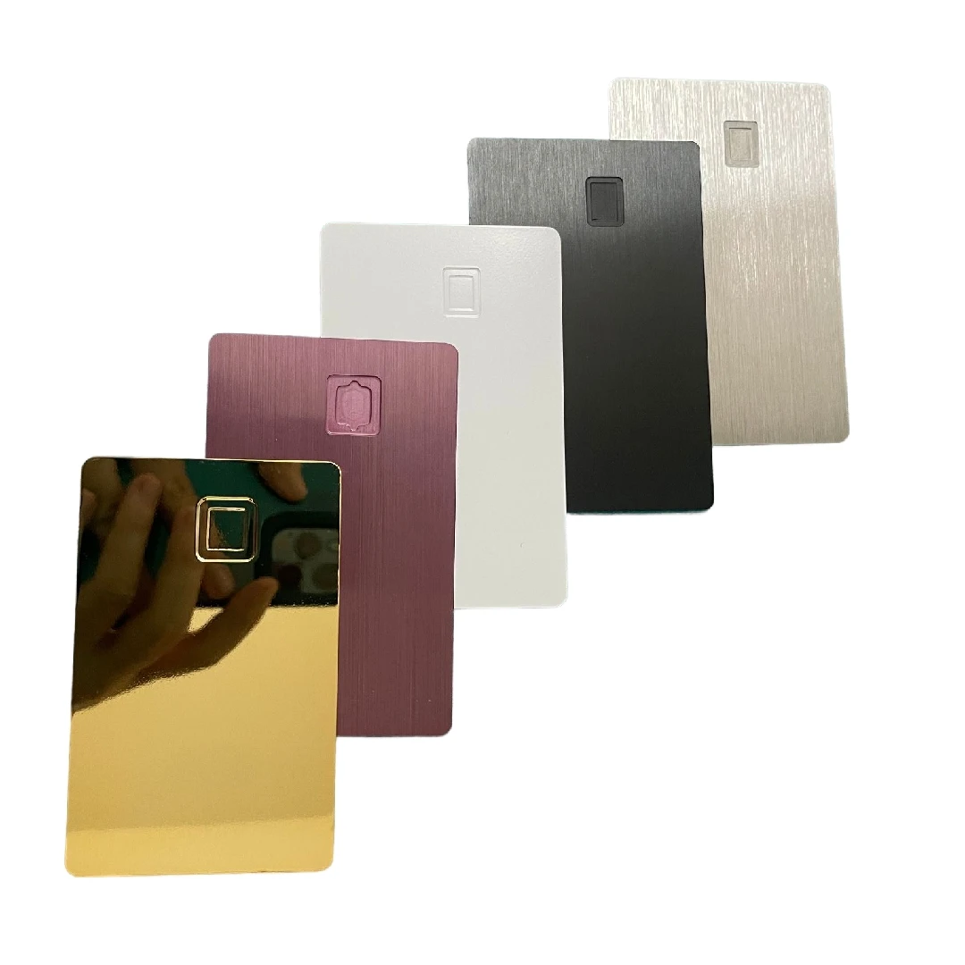 Customized 24k Mirror Gold Nfc Metal Debit Card - Oem