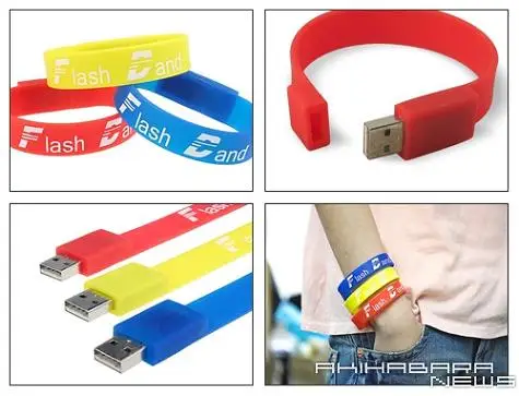 Corporation Events Promotional Gifts Fast Performance Free Data Preload  Portable Wearable Wristband USB Flash Drive