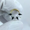 PVD Oro + nero/cristallo