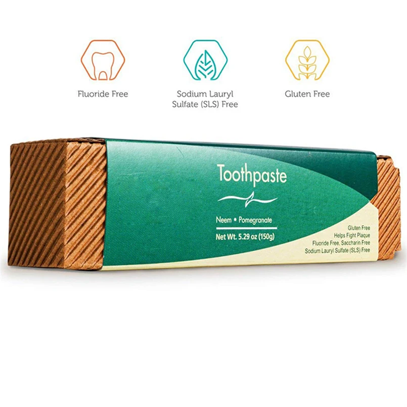 Sensitive Teeth Anti-Inflammatory Eco-Friendly Natural Whitening Dabur Herbal Neem Pomegranate Toothpaste