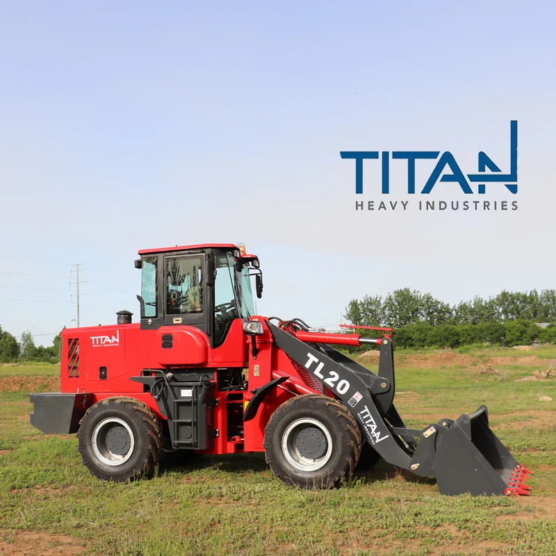 Китайский бренд Titan мини фронтальный колесный погрузчик TL20 8 тонн розничный Подержанный двигатель моторный насос коробка передач с подшипником PLC в комплекте