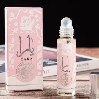 High-Quality Perfume Roll-on for Men and Women Fruit and Rose Long-Lasting Fragrance Arabian Glass Perfume Mini 10ML Portable