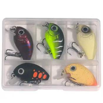 Hot Sale Cheery 2g Micro Hard Silicone Crankbait Fishing Lure for River Use-5 Piece Per Box – Soft Lure – view 4