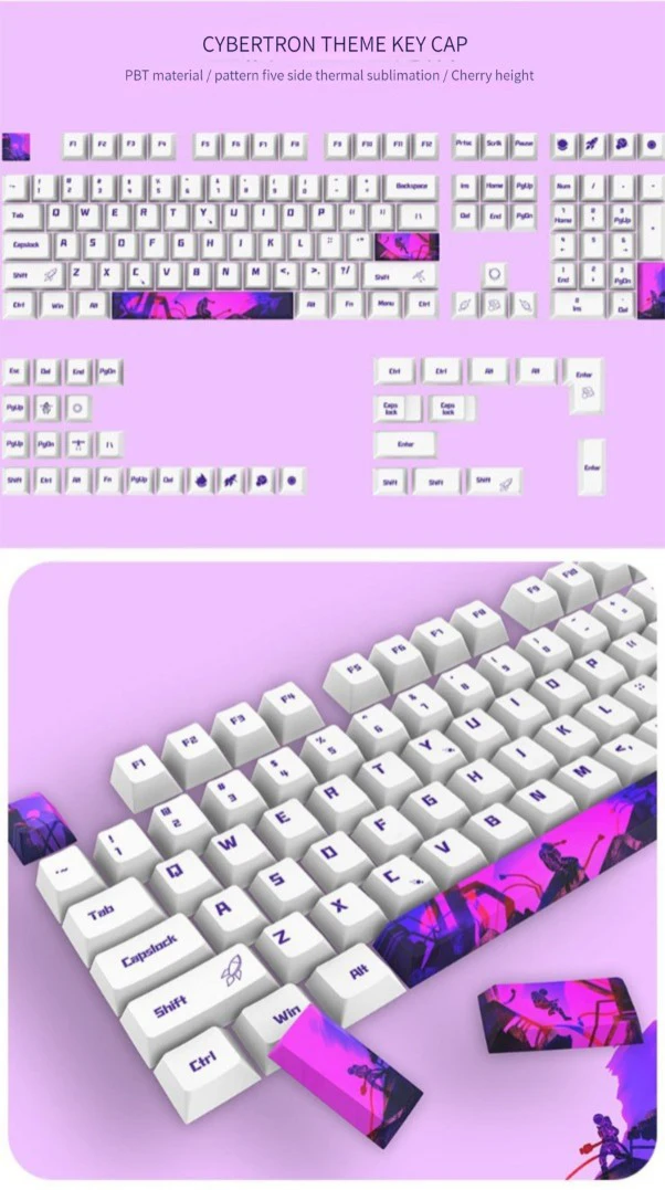 Custom Escape Electroplate Keycap Cherry Pbt Anime Keycap Cherry Mx ...