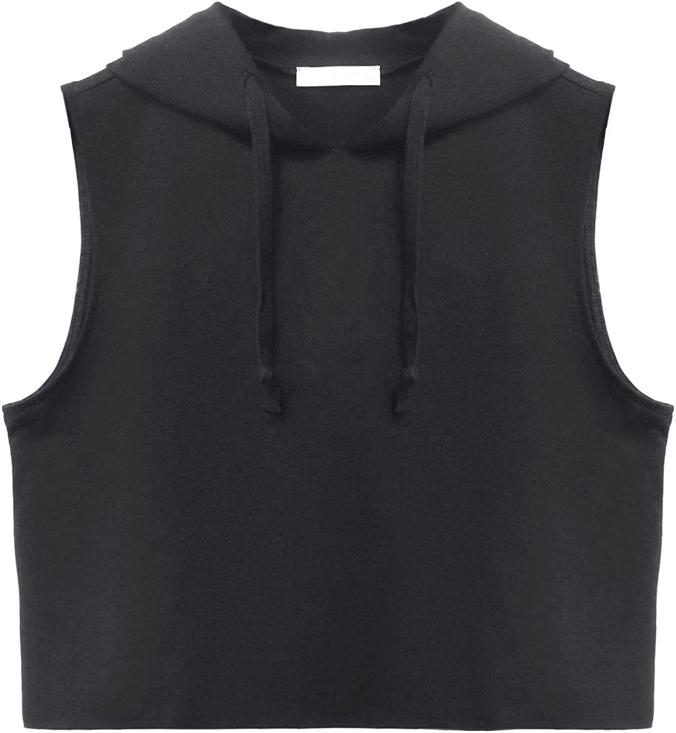 JL-0111A New Trendy Cropped Hoodie Men Gym Clothing Tank Top Hoodies Crop Sleeveless Hoodie Men