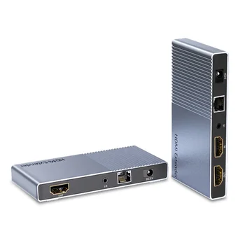 Unnlink HDMI Extender Over Ethernet 4K30Hz 60M Network Cable Rj45 HDMI IR Audio Video Transmitter Receiver ODM OEM