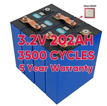 CATL Lishen  3.2V Lifepo4 202Ah lithium batteries 3.2V lifepo4 200ah battery for ESS, off grid, home solar energy