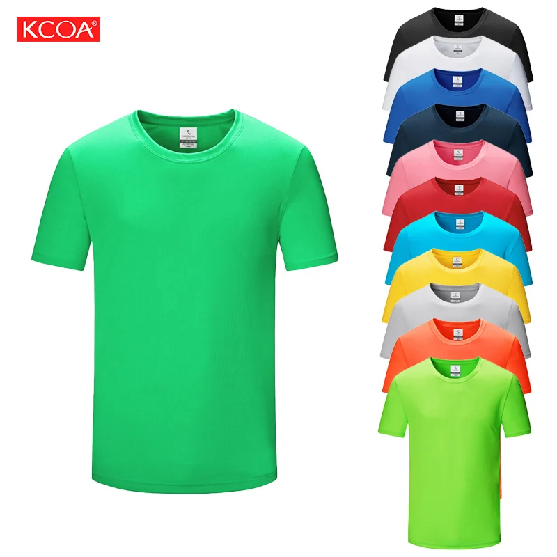 High Quality Mens Plain T Shirt Personalized Printing 100% Polyester Blank T Shirt Sublimation Sport Regular Dry Fit T Shirts