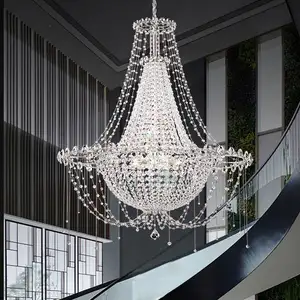 Wedding Event Stage Decoration European Luminaire Crystal Beaded Curtains Nordic Villa Chandelier Pendant Light