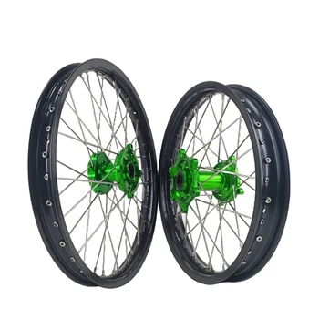 Motorcycle wheels set for Kawasaki KX125 250 KXF 250 450 Manufacturer Price High quality 7075 Aluminum alloy