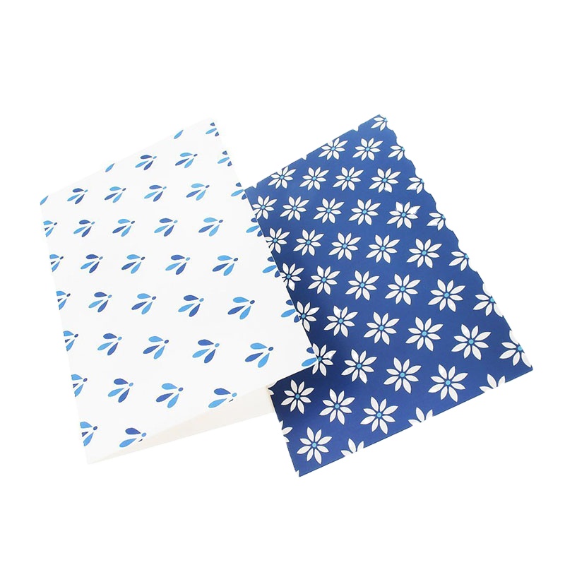 Пустые поздравительные открытки с оттенками синей цветочной листвы с уникальным дизайном