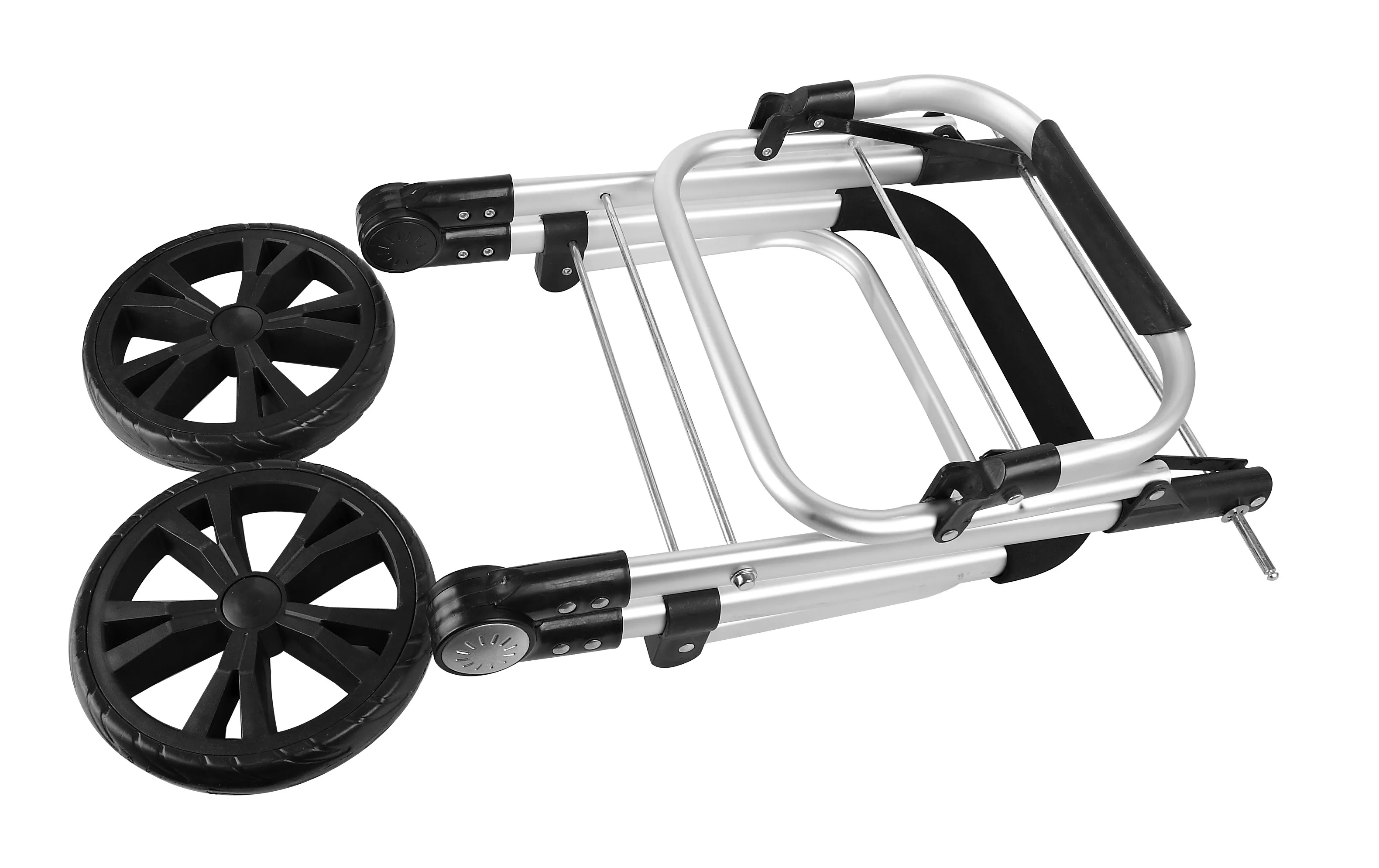 Handle Folding Grocery Shopping Bag Trolley with Big 21cm Wheel