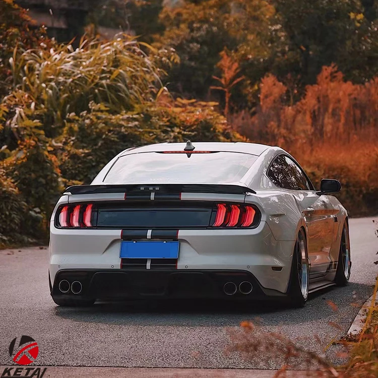 Gt500 Style Prime Painting Car Bumper Rear Bumper Lip Diffuser For Mustang 20152021 Buy Rear
