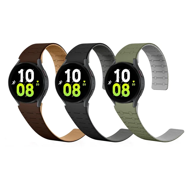 Silicone Magnetic Watch Strap For Samsung Galaxy Watch4/5/Pro 40mm 44mm 45mm Smart Watch Accessories