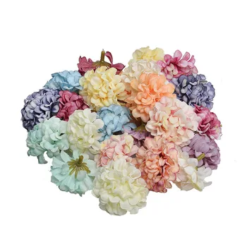 2021 manufacturers Simulation flower heads small size hydrangea head for wedding home decoration