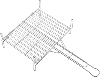 Portable Have four legs  Rectangular BBQ Grill Net,  Barbecue Grill Basket Tools, Grill Mesh for beef Hamburger