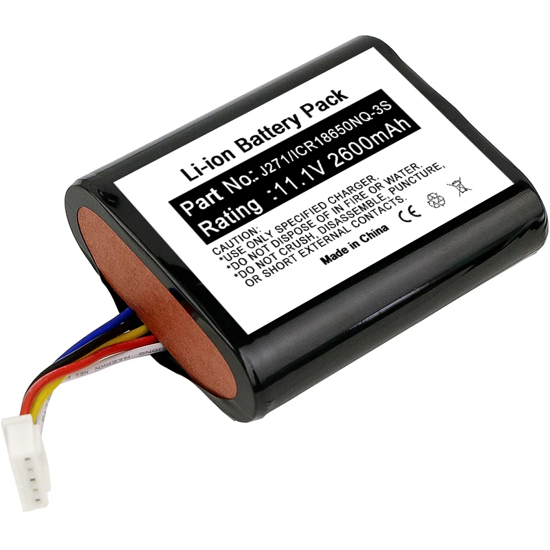 11.1V  2600mAh Speaker J271 ICR18650NQ-3S Li-ion battery 