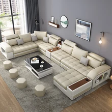 Wholesale Foshan  Modern Design Waterproof Fabric Couches Sectional Sofa Seating Set Furniture 7 Seater Sofa Bed Living Room