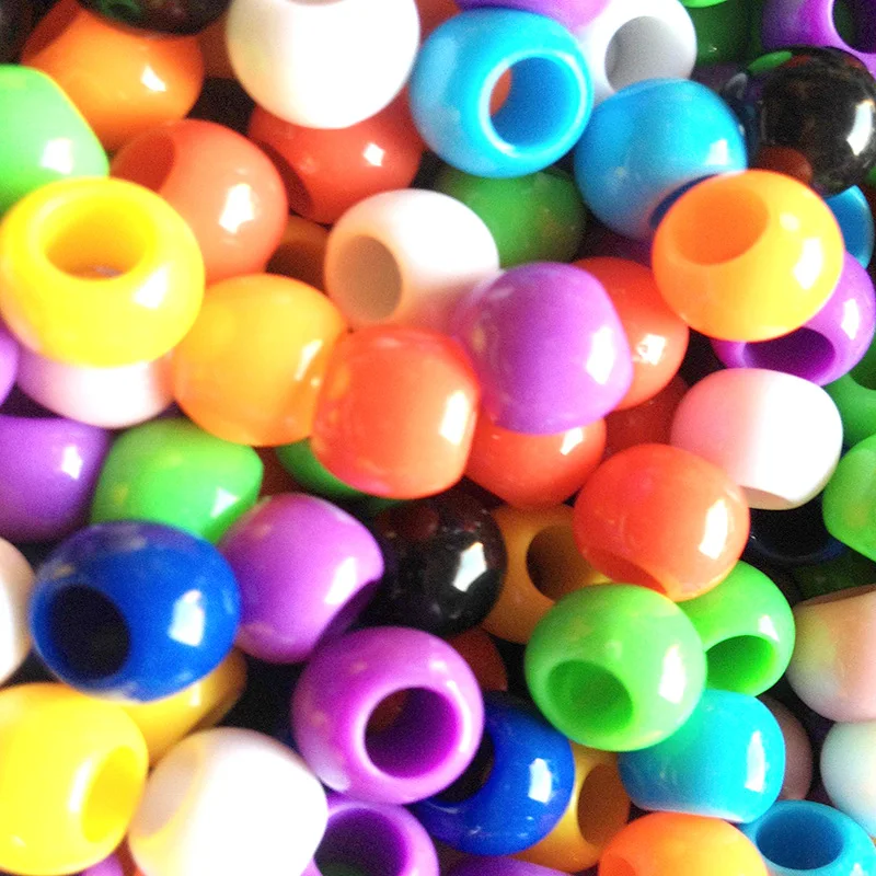 Factory Customize Large Hole Plastic Beads For Children Diy Jewelry ...