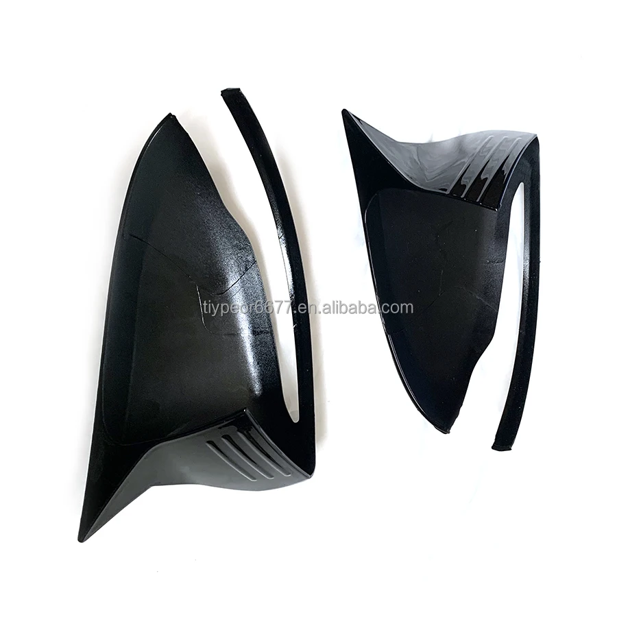 product glossy black door side wing tiypeor rearview mirror cover for mercedes benz c class w205 replacement w213 w222 glc w253-8