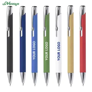 Professional High Quality Luxury Office Matte Black Blue Grey Business Gift Smooth Write Metal Signature Pen for Promotion