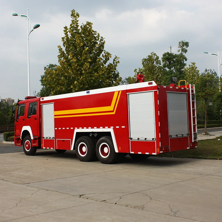 Heavy Duty Sinotruk Howo 6x4 Truck Fire Fighting Tanker High Pressure Pump 2