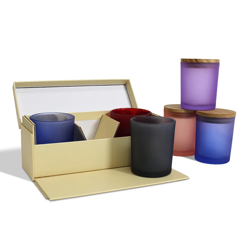 Customized Luxury 3pcs Set Rigid Scented Candle Jar Packaging Gift Box ...