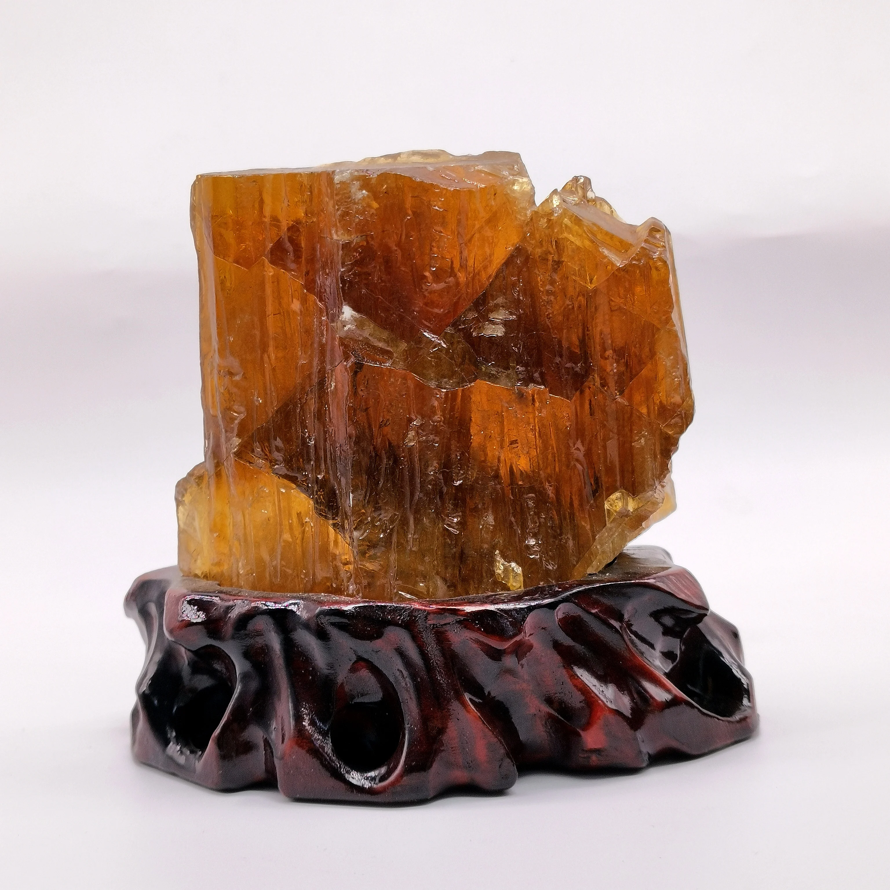 天然黄色石英宝石生水晶琥珀方解石矿物标本 - buy honey calcite