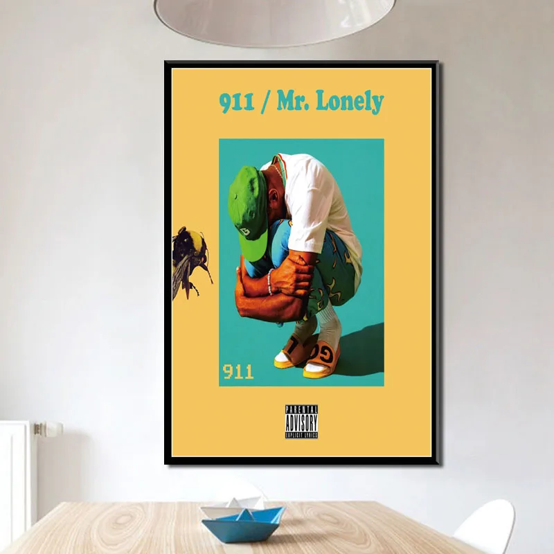 Rapper Star Tyler The Creator Flower Boy Music Poster Canvas