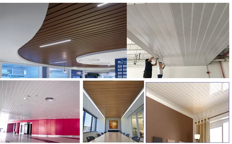 Temporary Pvc Ceiling System False Plastic Ceiling Design PVC Panels for Decoration