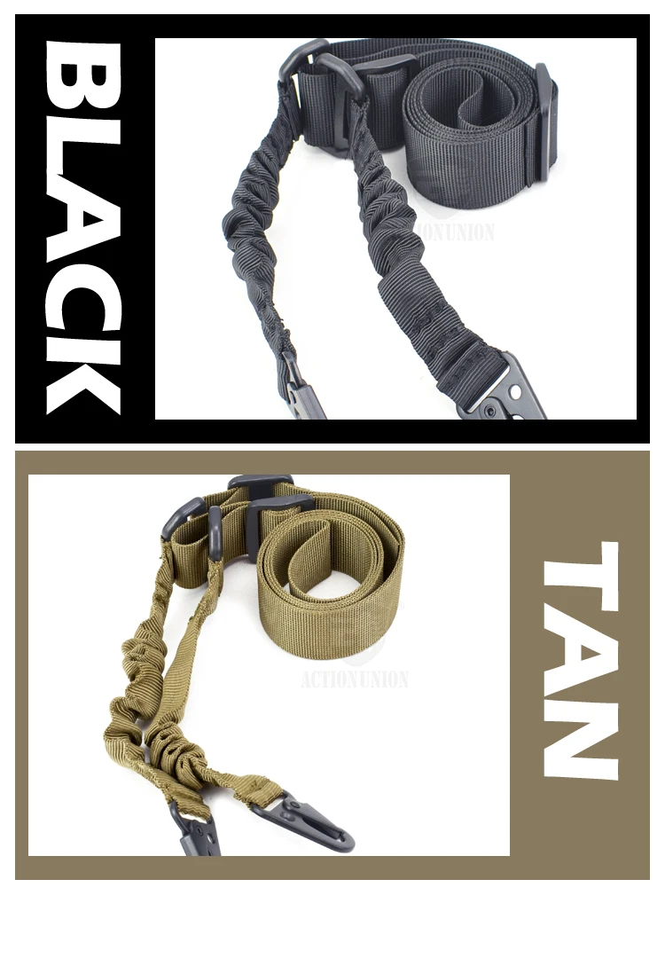 Action Union Tactical Toy Gun Sling Camo Strap Adjustable Bungee Sling