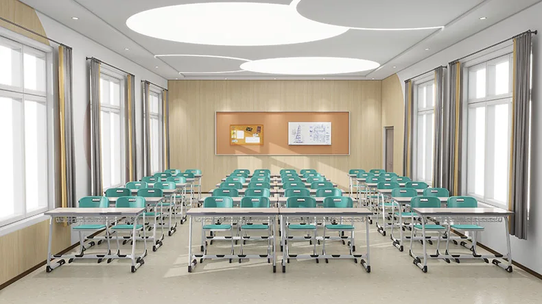 School Desk and Chair Set Detachable for Student Classroom Furniture
