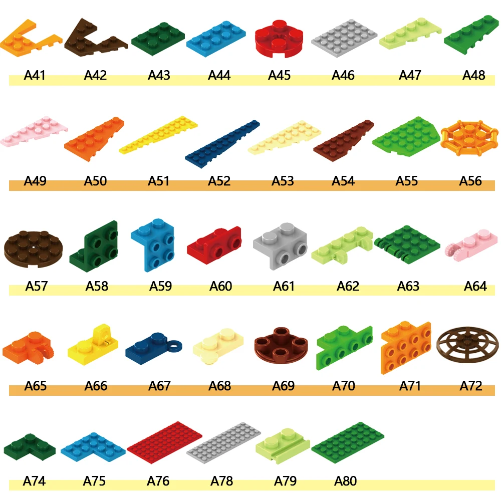 Wholesale Figures Bricks Building Block Interlocking Parts Plastic Toy for Children Educational DIY Juguetes Gift