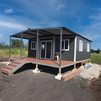 Insulated Outdoor Office Shed Simple Foldable Prefab House with Steel Wood Sandwich Panel Materials for Storage