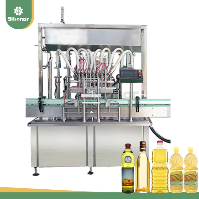 Automatic Cooking Oil Production Line For Automatic Olive Sunflower Edible Oil Filling Capping Machine