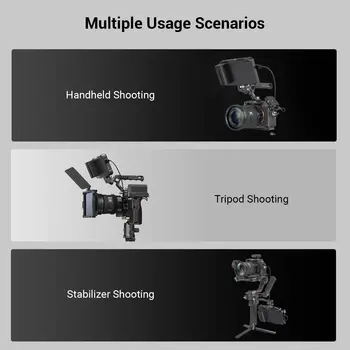 SmallRig Full DSLR Camera Cage for Sony Alpha A7iv A7 IV / Alpha 7S III Advanced Cage Kit L-Bracket Baseplate -3667B detail image
