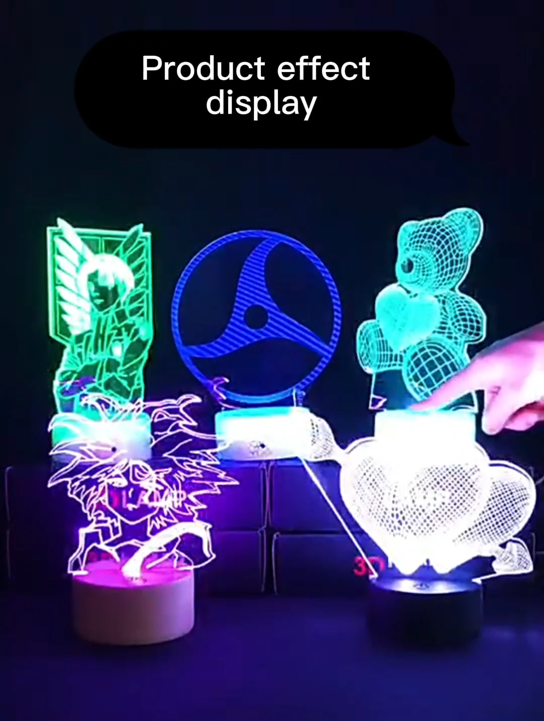 3d Night Lights Optical Illusion Lamps Led Night Lamps Acrylic Light 10