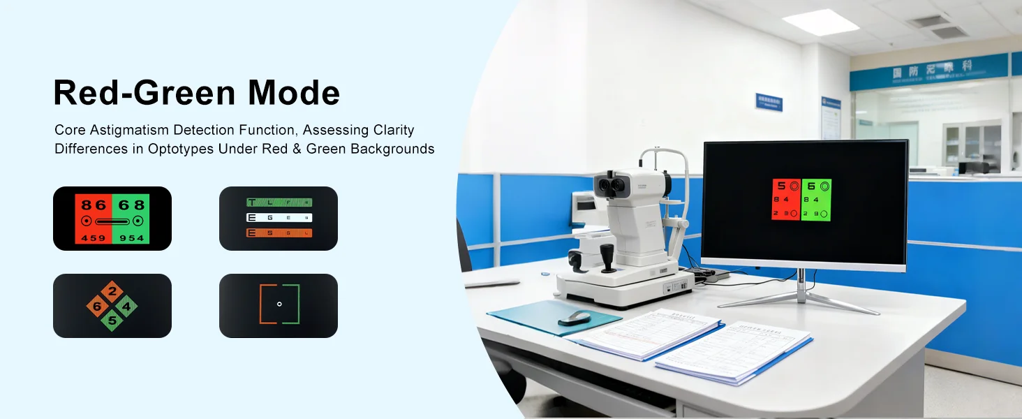 Eye Test Optical Instrument K215F LCD Vision Chart /Auto Chart Monitor with CE Approved