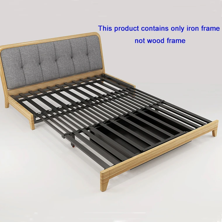 Space Saving Three Fold Sofa Bed Mechanism Metal Folding Iron Bed Frame