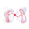 Blanco con rojo