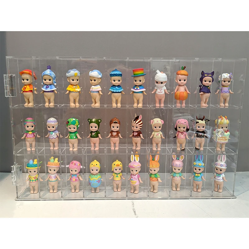 Wholesale Countertop Transparent Vertical Acrylic Display Case with Door for Sonny Angels