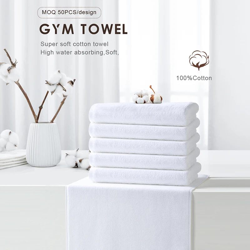 Custom 100% Cotton Gym Towels - Quick-Dry & Embroidered