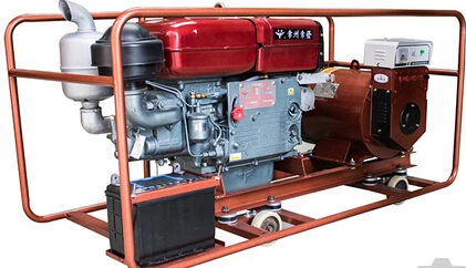 Tractor Generator Leader Wood Small Engine Water-cooled 22kw Single Cylinder diesel Generator