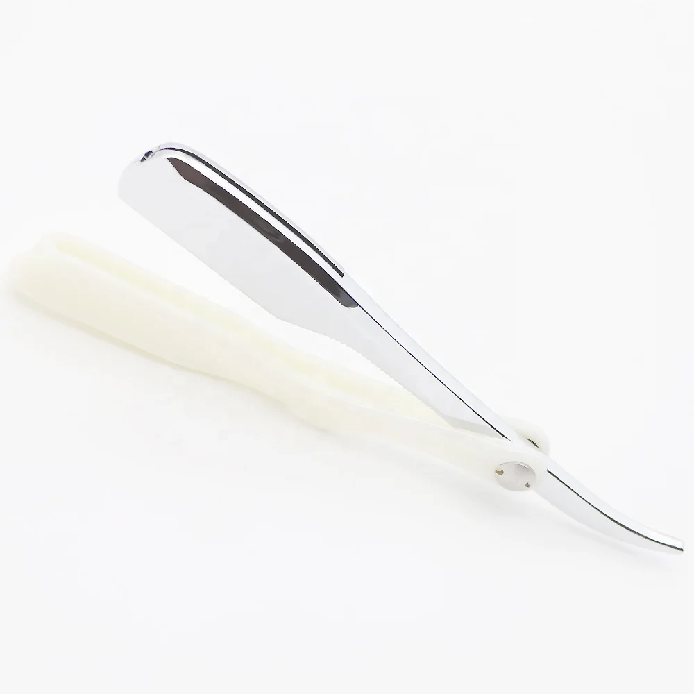Складной нож для чистки лица с зеркальной полировкой прямыми краями бритвенный удаления волос Navaja De Afeitar салонная Бритва