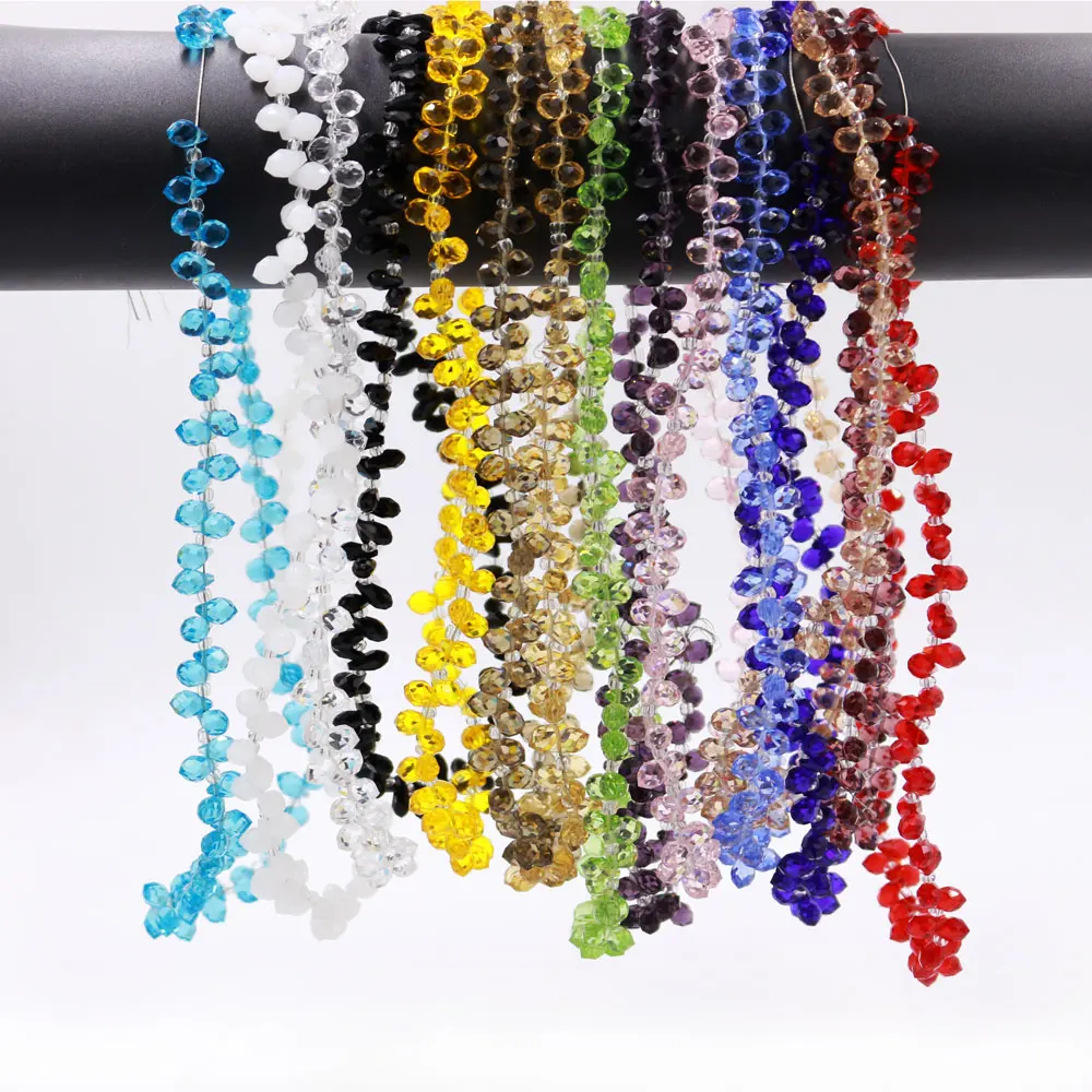 100Pcs Assorted Crystal Beads Charms Pendants For Jewelry Making Findings 