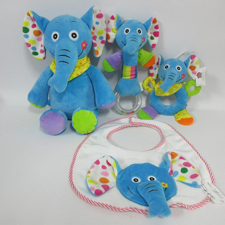 
Мягкие плюшевые детские погремушки, игрушки, плюшевый слон, детский ручной Колокольчик со звуком 